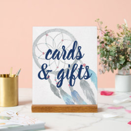 Hübsches Dreamcatcher Boho Babyduschzeichen Acrylschild