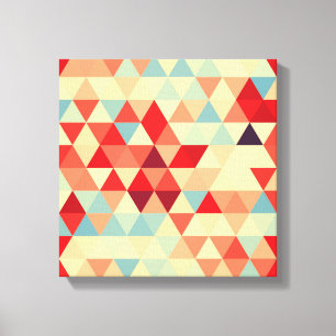 Hübsches Dreieck Muster II + Ihre Ideen Leinwanddruck