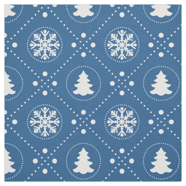 Hübsches dunkelblaues Weihnachtsmuster Stoff (Muster)
