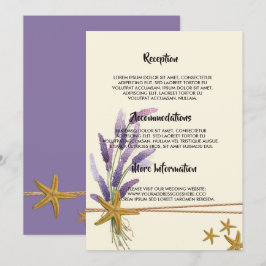 hübsches Einfaches Hochzeitsprogramm Einladung