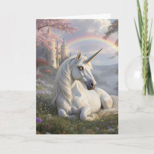 Hübsches Einhorn   Ich wünsche dir einen magischen Karte