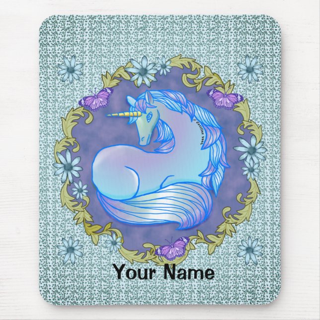 Hübsches Einhorn-Mauspad Mousepad (Vorne)
