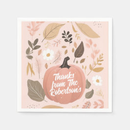 Hübsches erthy Pumpkin Foliage Erntedank Party Serviette