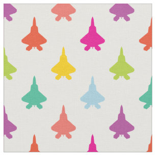 Hübsches F-22 Raptor Fighter Jet Muster Stoff