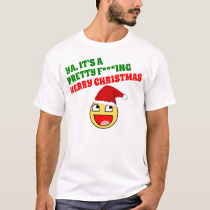 HÜBSCHES F-Nfröhliches WEIHNACHTEN T-Shirt