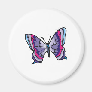 hübsches, farbenfrohes Schmetterlingsdesign Magnet