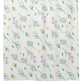 Hübsches Federmuster Duschvorhang