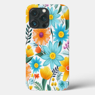 Hübsches, feminin weißes Blumenmuster Case-Mate iPhone Hülle