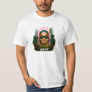 Hübsches Flacko (Orange/Schwarzes) T-Shirt