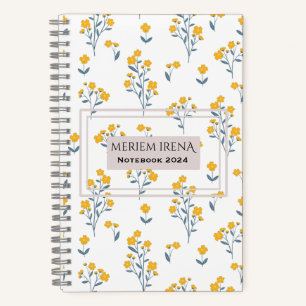 hübsches florales elegantes chic cool Spiralheft Notizbuch