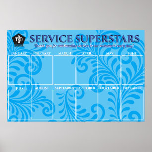 Hübsches Foto Mitarbeiter im Monat nach Kundenwuns Poster