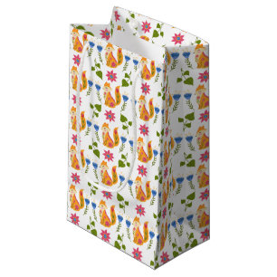 Hübsches Foxy Blumenpastellmuster Kleine Geschenktüte