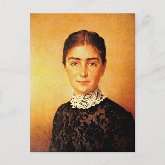 Hübsches Frauenportrait Postkarte (Vorderseite)