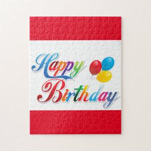 hübsches fröhliches Geburtstagsrätsel Puzzle