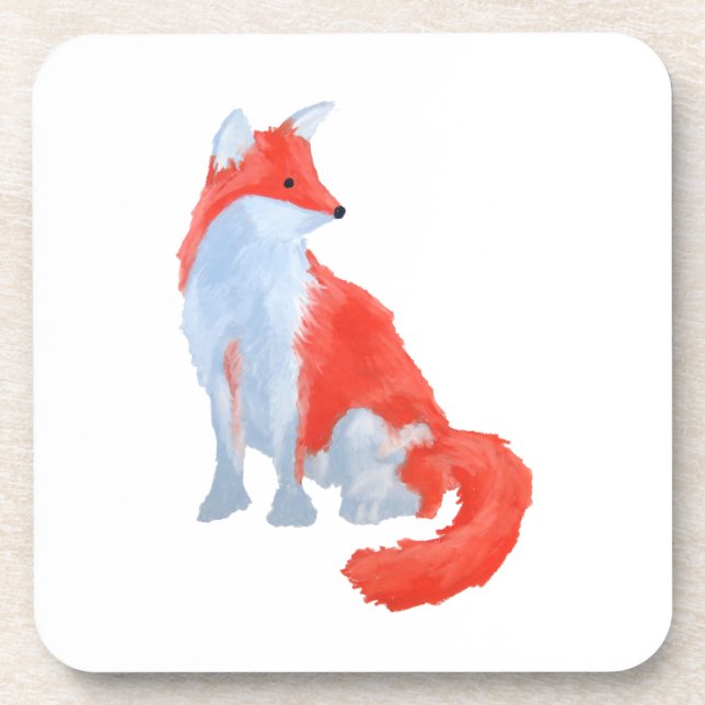 Hübsches Fuchs-Set Untersetzer (Vorderseite)