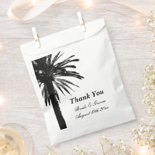Hübsches Gastgeschenk mit Palmen Geschenktütchen
