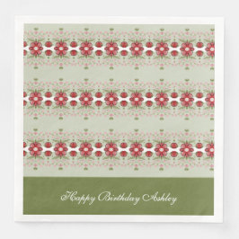 Hübsches, geblümte Extravagantes Papier Nakpkins Serviette