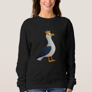 Hübsches gekröntes Seagull Kostüm für Funny Beach Sweatshirt