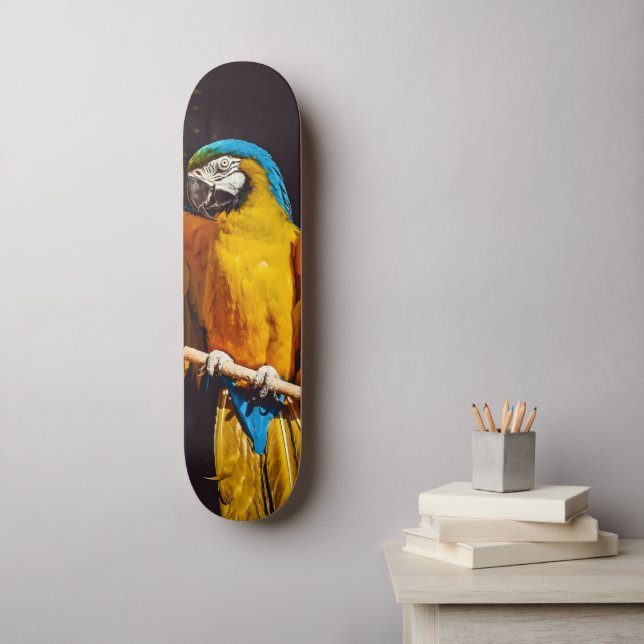 Hübsches Gelbbvögeltier Skateboard (Wandkunst)