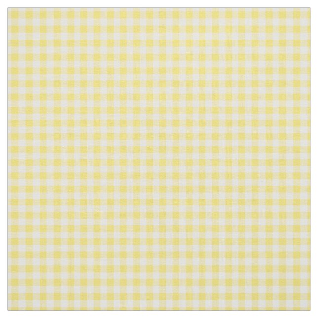 Hübsches Gelbes Gingham Prüfmuster Stoff (Muster)