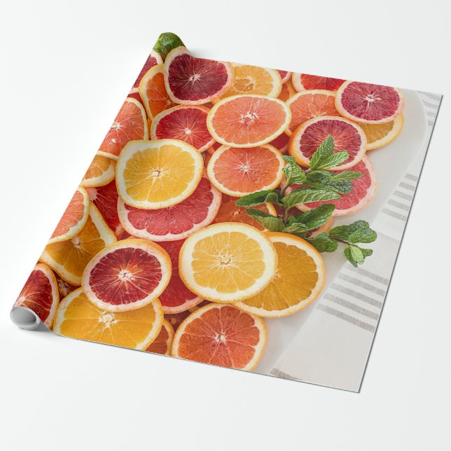 Hübsches Gemüse Geschenkpapier (Ungerollt)