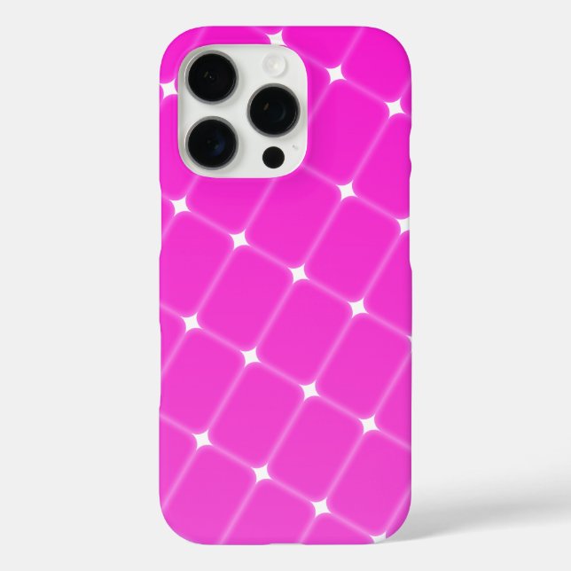 Hübsches geometrisches Muster in Hot Pink Magenta Case-Mate iPhone Hülle (Rückseite)