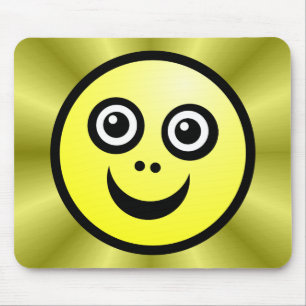 Hübsches Gesicht (Farbe ich) - Gelb - v2 Mousepad