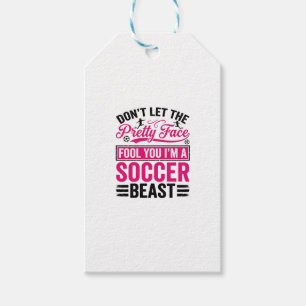 Hübsches Gesicht Fußball-Biest Vintage-Shirt-Desig Geschenkanhänger