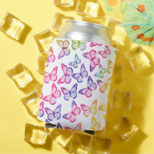 Hübsches Girl Bright Butterfly Pattern Iridescent