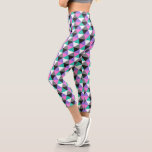 Hübsches Girly Chic Modernes geometrisches Muster Capri Leggings<br><div class="desc">Dieses moderne Design zeichnet sich durch ein lustiges geometrisches Muster in Rosa, lila, Türkis, Grau, Schwarz und Weiß aus. Ideal für Halloween-Partys. #halloween #holidays #saisononal #festive #fun #fashion #mode #Leggings #fashion #fashion #fashion #pressMusic #halloweenstyle #halloweenparty #Party #halloweenfashion #trickortreat #Fitness #fitnessapparel #apparel #gifts #sports #sports #fitnessmode #style #stylish #trendy #trendy #trendy...</div>