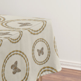 Hübsches Gold Butterfly Tableclout Tischdecke