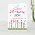 Hübsches großes - Enkelin Geburtstagskarten Karte<br><div class="desc">Hübsches großes - Enkelin Geburtstags-Karte mit Schmetterlingen</div>