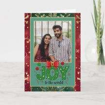 Hübsches Grün- und Rotes WeihnachtsFoto