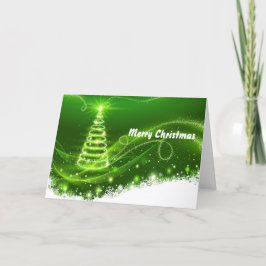 Hübsches Grüne Bäume Schnee Weihnachten