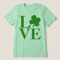 Hübsches grünes Kleeblatt Liebe St Patricks Day