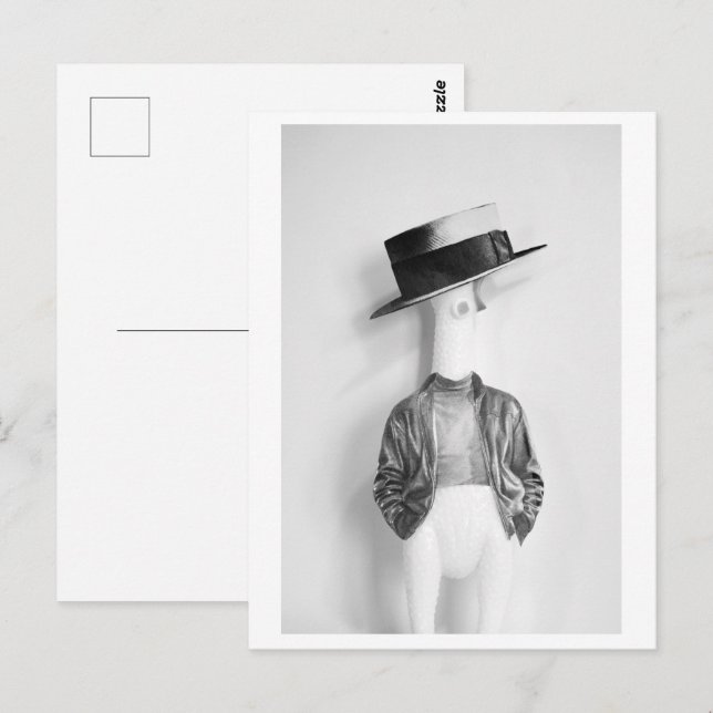 Hübsches Gummihuhn - Elle Capone Postkarte (Vorne/Hinten)