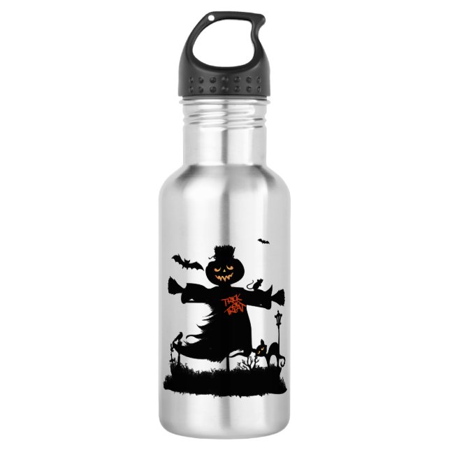 Hübsches Halbwunder-Design mit Schaukel Edelstahlflasche (Vorderseite)