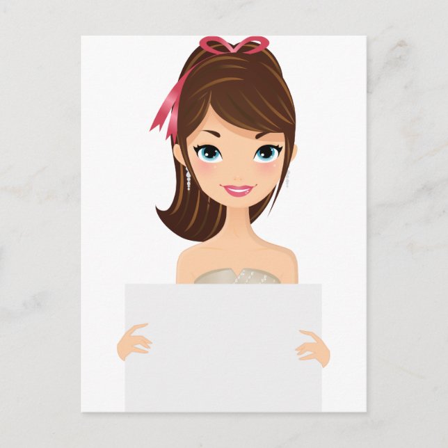 Hübsches Haltungszeichen Postkarte (Vorderseite)