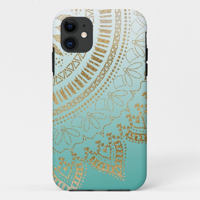 Hübsches, handgezeichnetes Mandala Case-Mate iPhone Hülle (Rückseite)