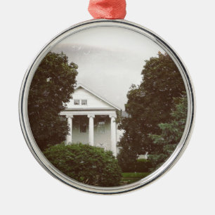 Hübsches Haus Silbernes Ornament