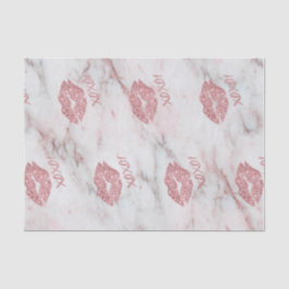 Hübsches Herz des Rosen-Imitat-Glitzer-XOXO Seidenpapier