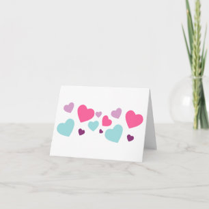 Hübsches Herzdesign für Herzliebhaber PERSONALISIE Karte