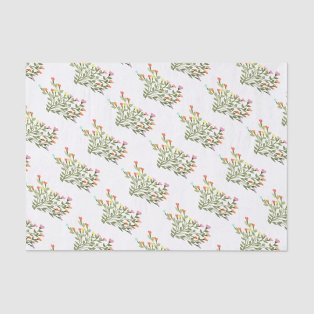 Hübsches Herzpapier Seidenpapier (Vorderseite)