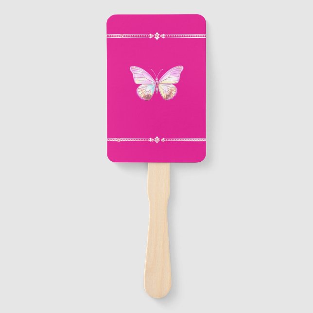 Hübsches Holo Diamond Butterfly Set der Fans Fächer (Vorderseite)