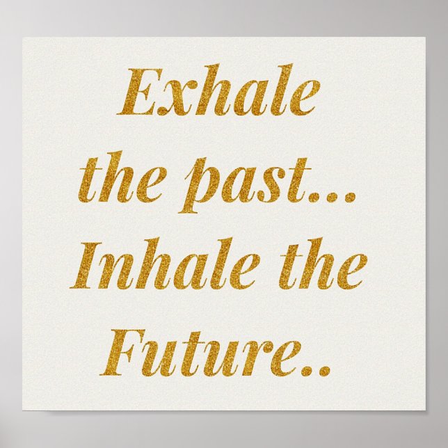 Hübsches inspirierendes Zitat-Poster Poster (Vorne)