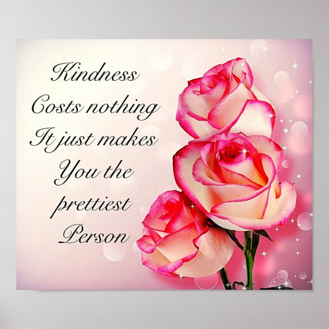 Hübsches inspirierendes Zitat-Poster Poster (Vorne)