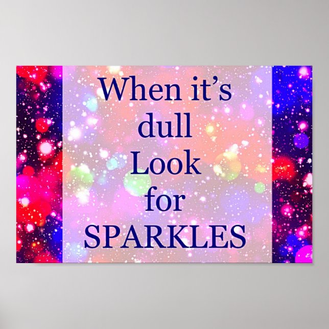 Hübsches inspirierendes Zitat-Poster Poster (Vorne)