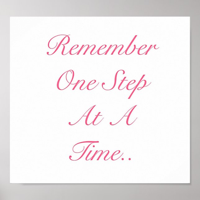 Hübsches inspirierendes Zitat-Poster Poster (Vorne)