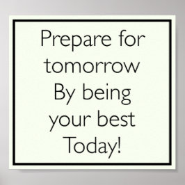 Hübsches inspirierendes Zitat-Poster Poster