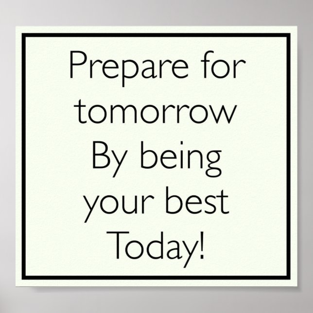 Hübsches inspirierendes Zitat-Poster Poster (Vorne)